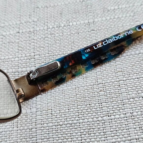 Liz Claiborne Women Glasses Frame Blue Bronze Tone Eyeglasses L392 ORX3 - Picture 10 of 12